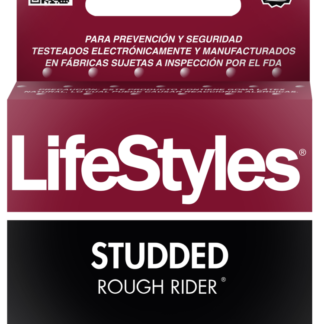 Lifestyles Studded Rough Rider x 3 unds