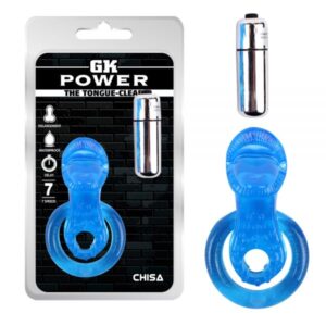 Anillo Vibrador 7 Velocidades (Lengua y Micro Estimuladores) Azul
