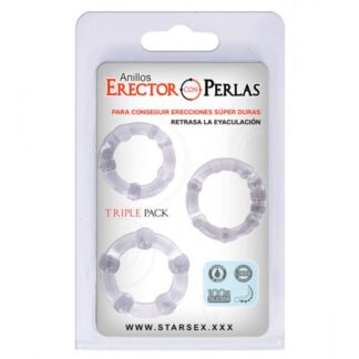 Set De Anillos Stay Hard - Transparente