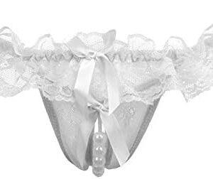 Tanga Sexy Abierta de Entrepierna con Perlas.