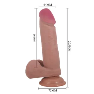 Dildo Relista con Piel Deslizante