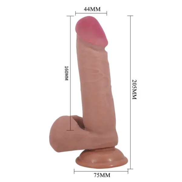 Dildo Relista con Piel Deslizante - Imagen 2