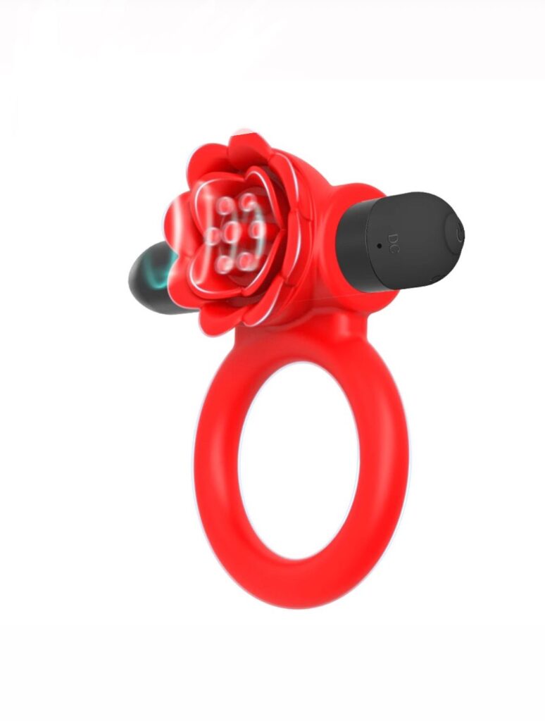 Anillo Vibrador Flower Recargable
