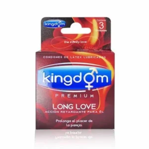 Preservativos Kingdom Acción Retardante Long Love x 3 unidades
