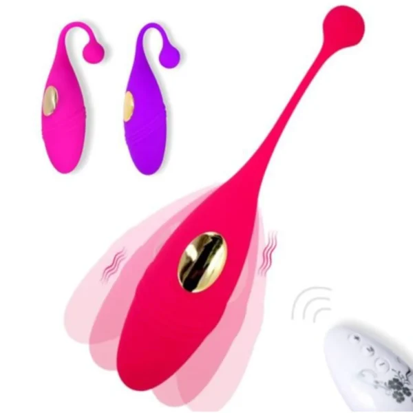 Huevo Vibrador Recargable USB con Control Remoto Purpura - Imagen 3