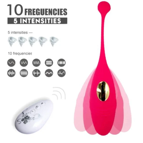 Huevo Vibrador Recargable USB con Control Remoto Purpura - Imagen 2