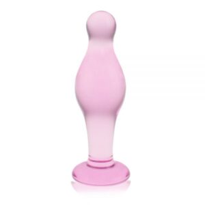Plug Anal De Cristal 4.5″ Glass Romance ROSA