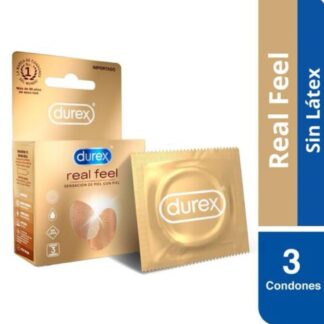 Preservativo Durex Real Feel Libre De Látex 3 Unidades