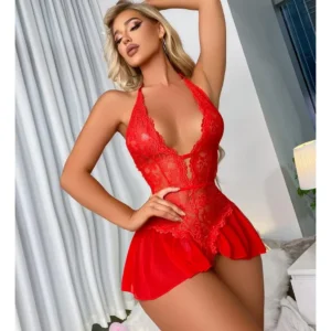 Body Sexy De Encaje Transparente Javi