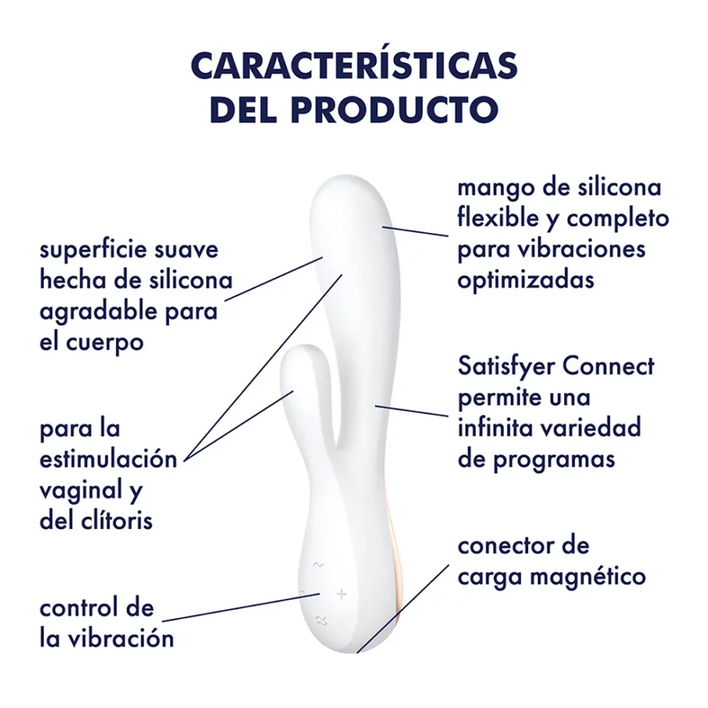 Vibrador Satisfyer Mono Flex c/ Aplicación - Imagen 4