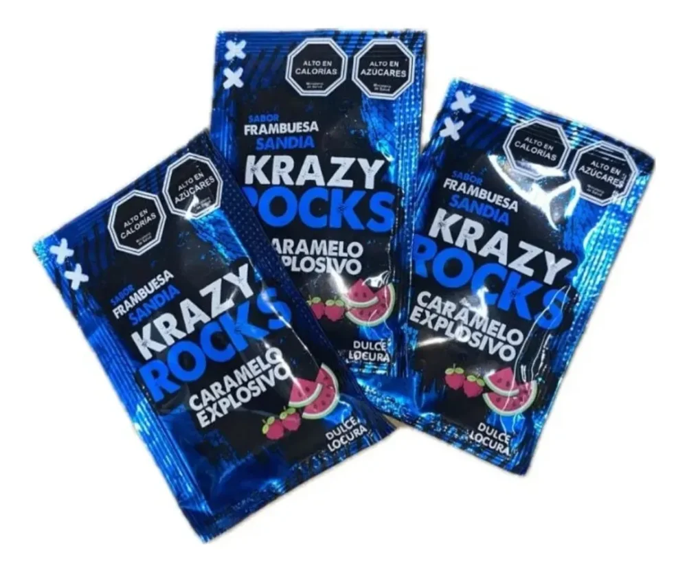 Peta zetas Krazy Rocks 7 grs. Frambuesa/Sandia