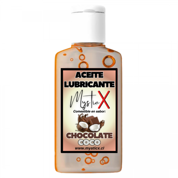 Aceite Lubricante Comestible Mystic X Chocolate/Coco 60 ml. - Imagen 2