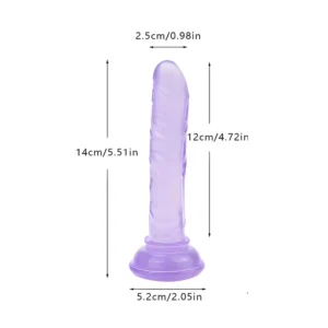 Mini Dildo Jelly con Ventosa