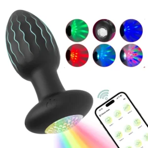 PLUG VIBRADOR CON LUZ LED Y APP