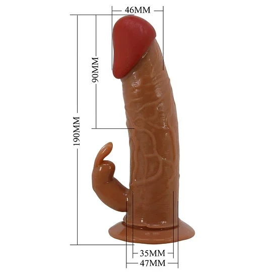 Dildo Vibrador Conejo con Arnés Marion - Imagen 3