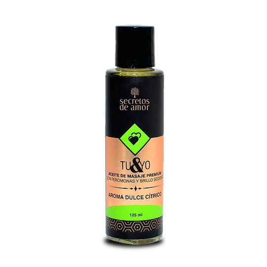 Aceite con Feromonas, Aroma Dulce Cítrico. Secretos de Amor