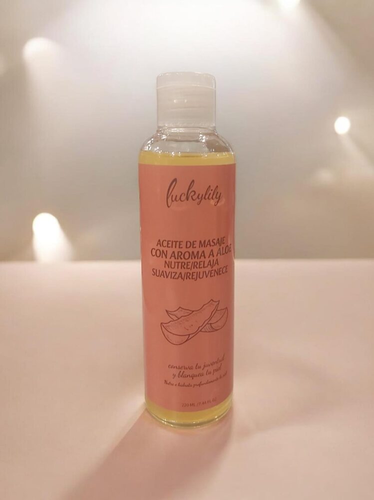 Aceite Para Masajes Aroma Aloe. Luckylily 220 ml