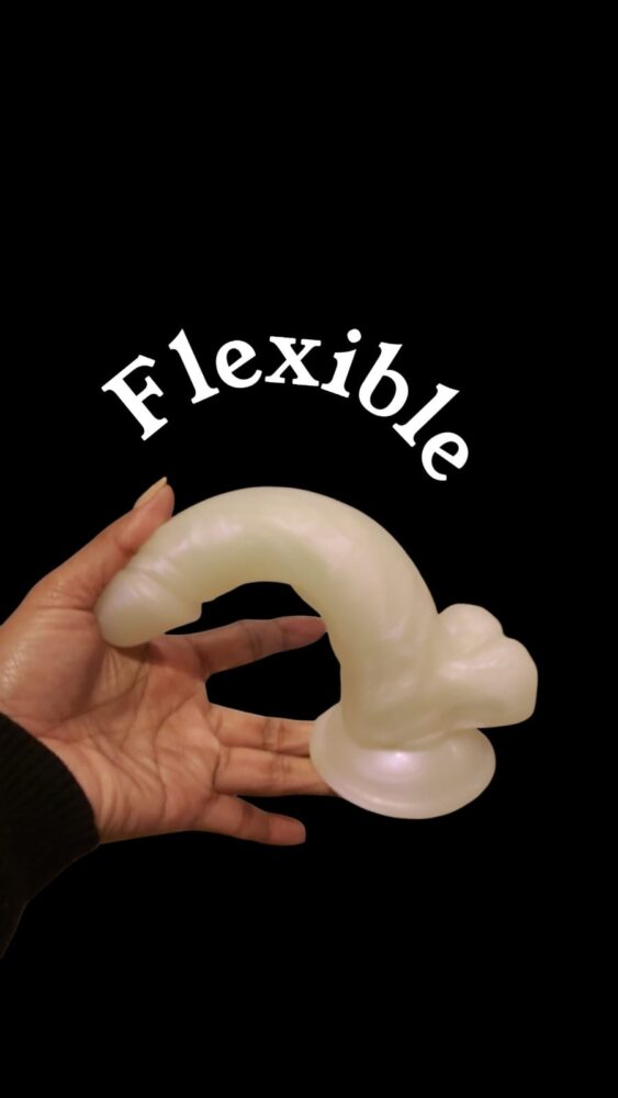 Dildo Blanco Perlado Jaydon - Imagen 4