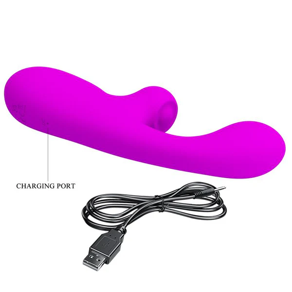 Skylar Conejito Vibrador Fucsia. Recargable USB. - Imagen 4