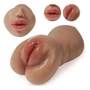 Masturbador Masculino Realista 2 en 1 / Vagina – Boca