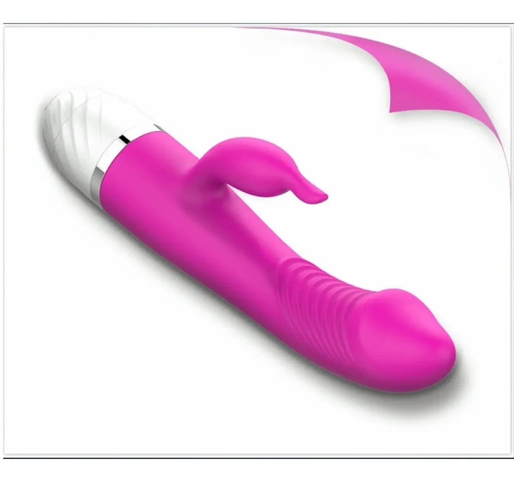 Vibrador Conejito Doble Estimulación de Silicona A Pilas