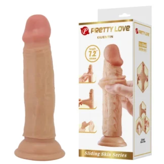 Dildo Realista Piel Deslizante. Quentin. 18cm