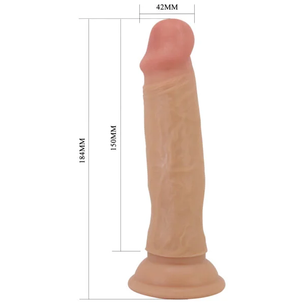 Dildo Realista Piel Deslizante. Quentin. 18cm - Imagen 4