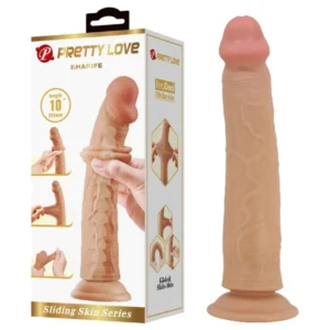 Dildo Realista con Piel Deslizante. Sharife de Pretty Love
