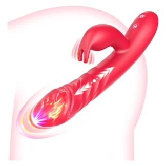 Vibrador Conejo Telescópico Sube y Baja